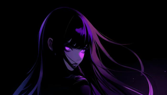 电脑壁纸 动漫 二次元日向雏田 火影忍者 紫瞳 暗黑 电脑桌面 高清壁纸 壁纸下载-觅知音博客