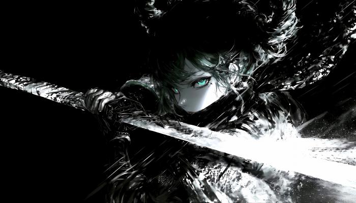 电脑壁纸 女剑客 暗黑系 暗黑风 长剑 4K动漫壁纸 电脑桌面 高清壁纸 壁纸下载-觅知音博客